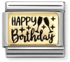 Nm 030166/60 Звено CLASSIC символ "HAPPY BIRTHDAY" сталь/золото 750 gr.0,06
